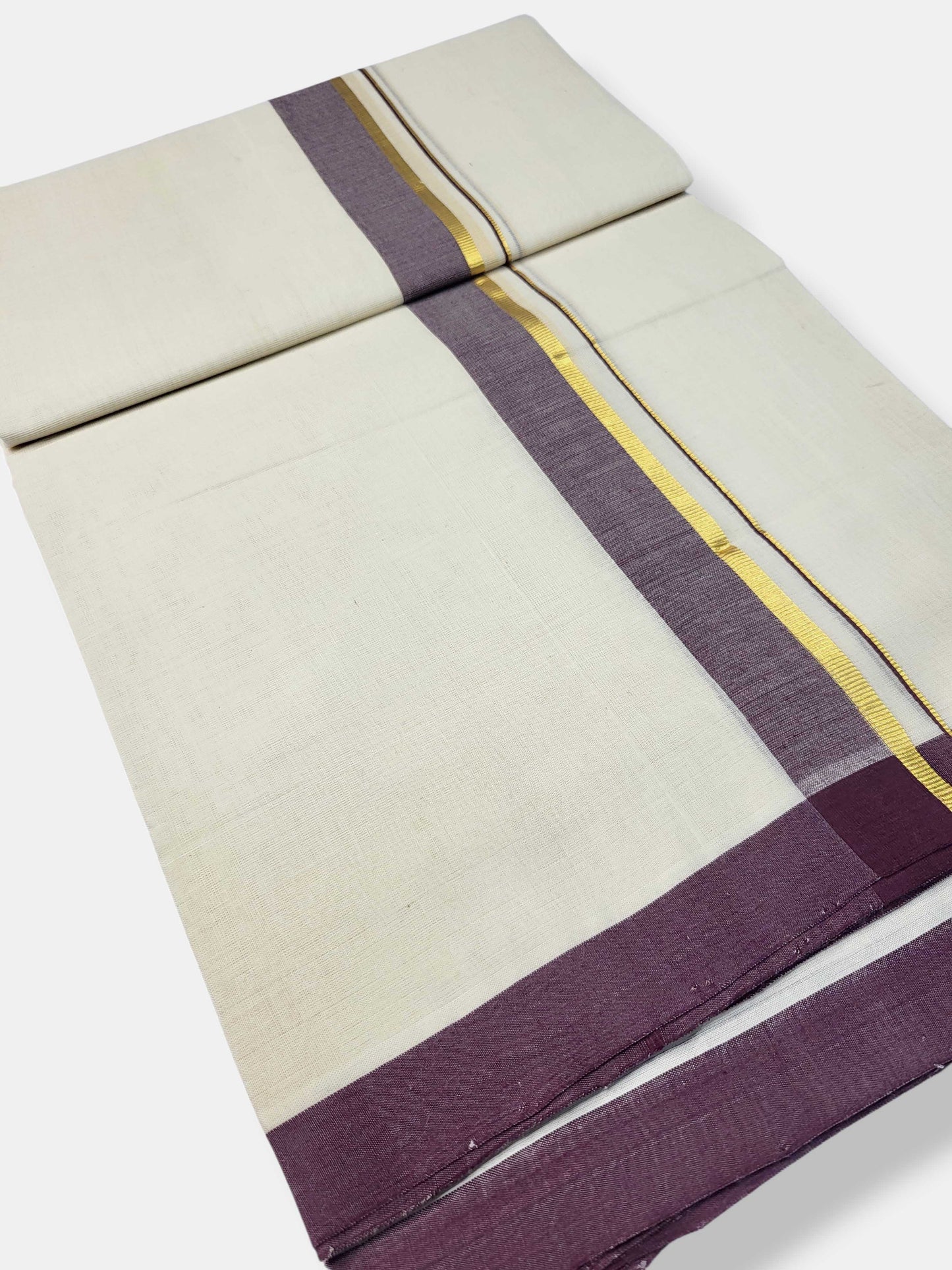 Kerala Balaramapuram Pure Cotton Handloom Mundu/Dhoti