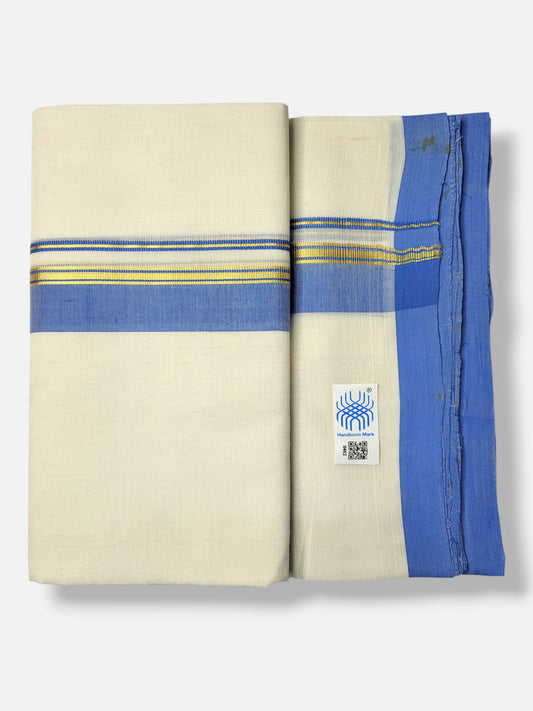 Kerala Balaramapuram Pure Cotton Handloom Mundu/Dhoti