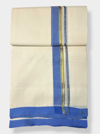Kerala Balaramapuram Pure Cotton Handloom Mundu/Dhoti