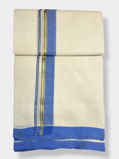 Kerala Balaramapuram Pure Cotton Handloom Mundu/Dhoti