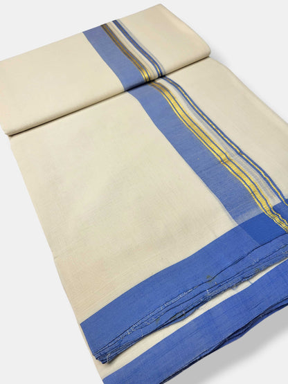 Kerala Balaramapuram Pure Cotton Handloom Mundu/Dhoti