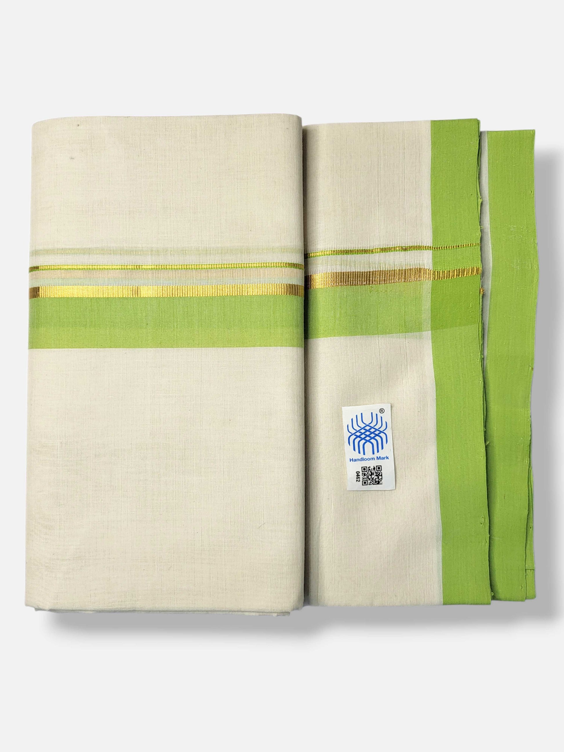 Kerala Balaramapuram Pure Cotton Handloom Mundu/Dhoti