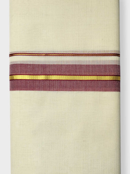 Kerala Balaramapuram Pure Cotton Handloom Mundu/Dhoti