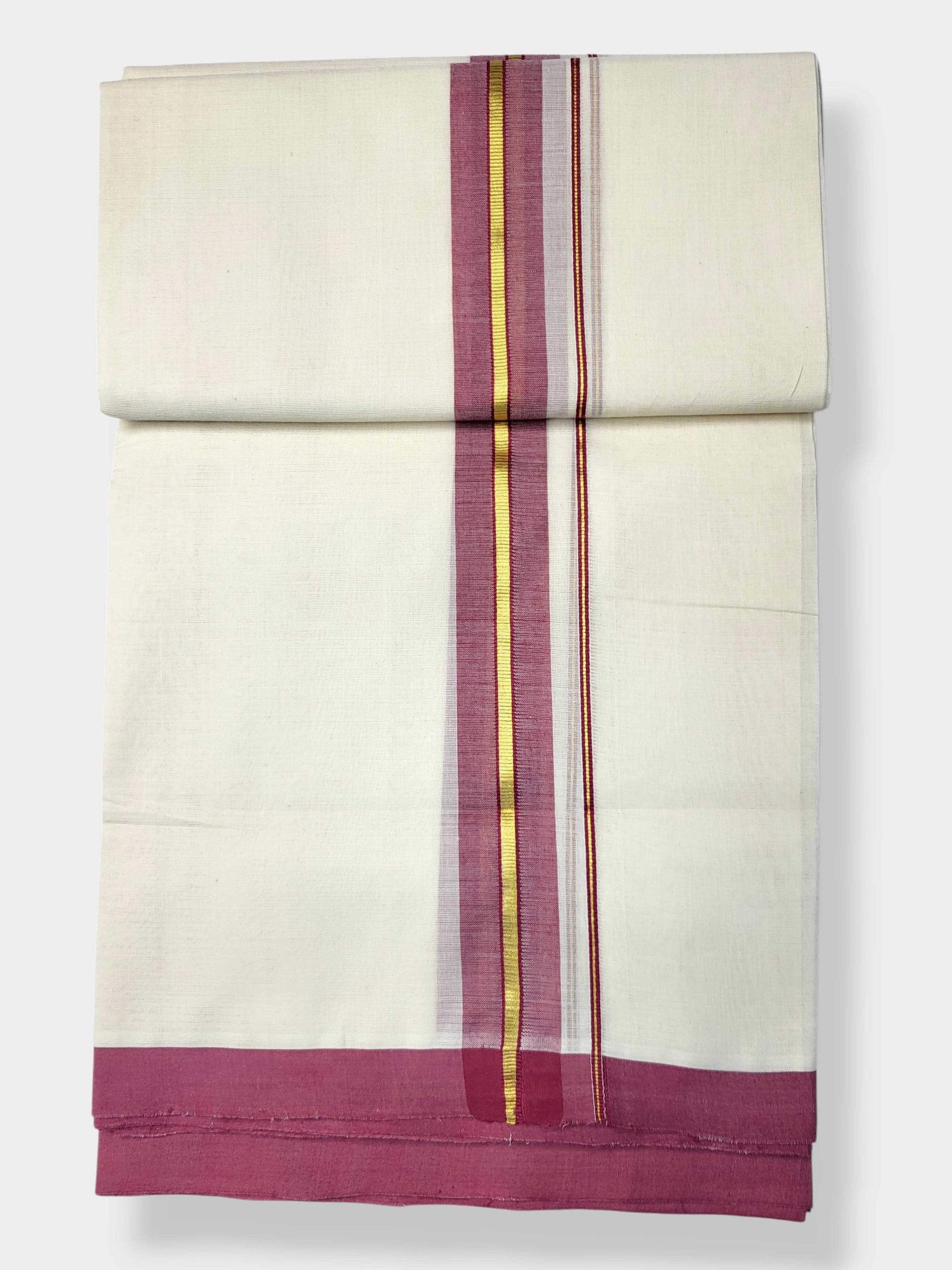Kerala Balaramapuram Pure Cotton Handloom Mundu/Dhoti
