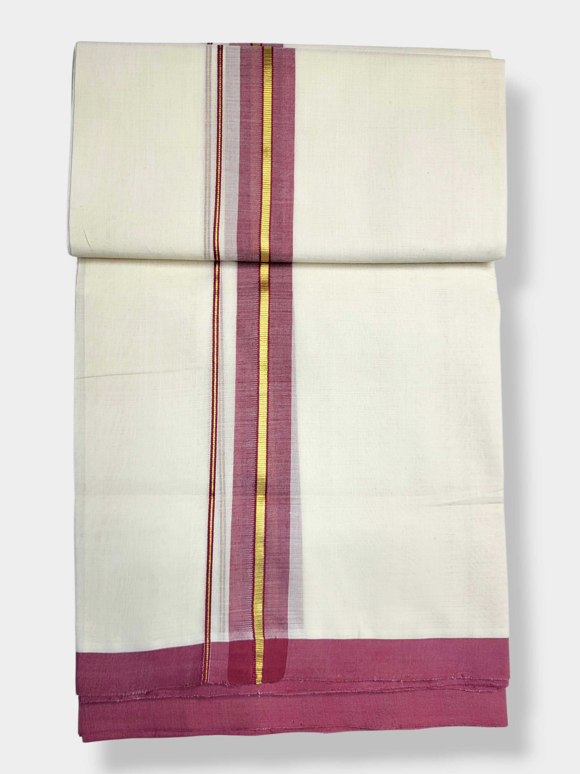 Kerala Balaramapuram Pure Cotton Handloom Mundu/Dhoti