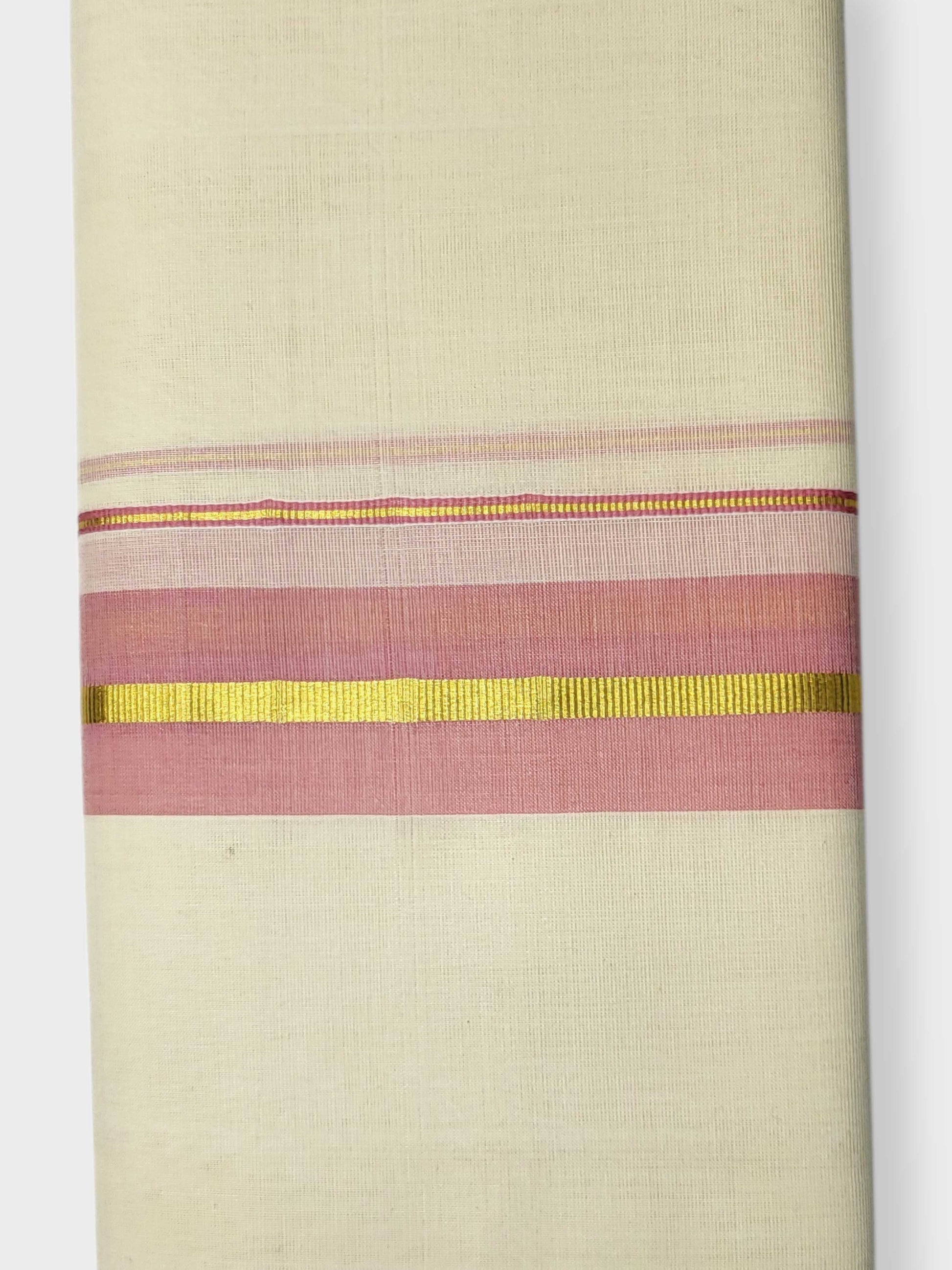 Kerala Balaramapuram Pure Cotton Handloom Mundu/Dhoti