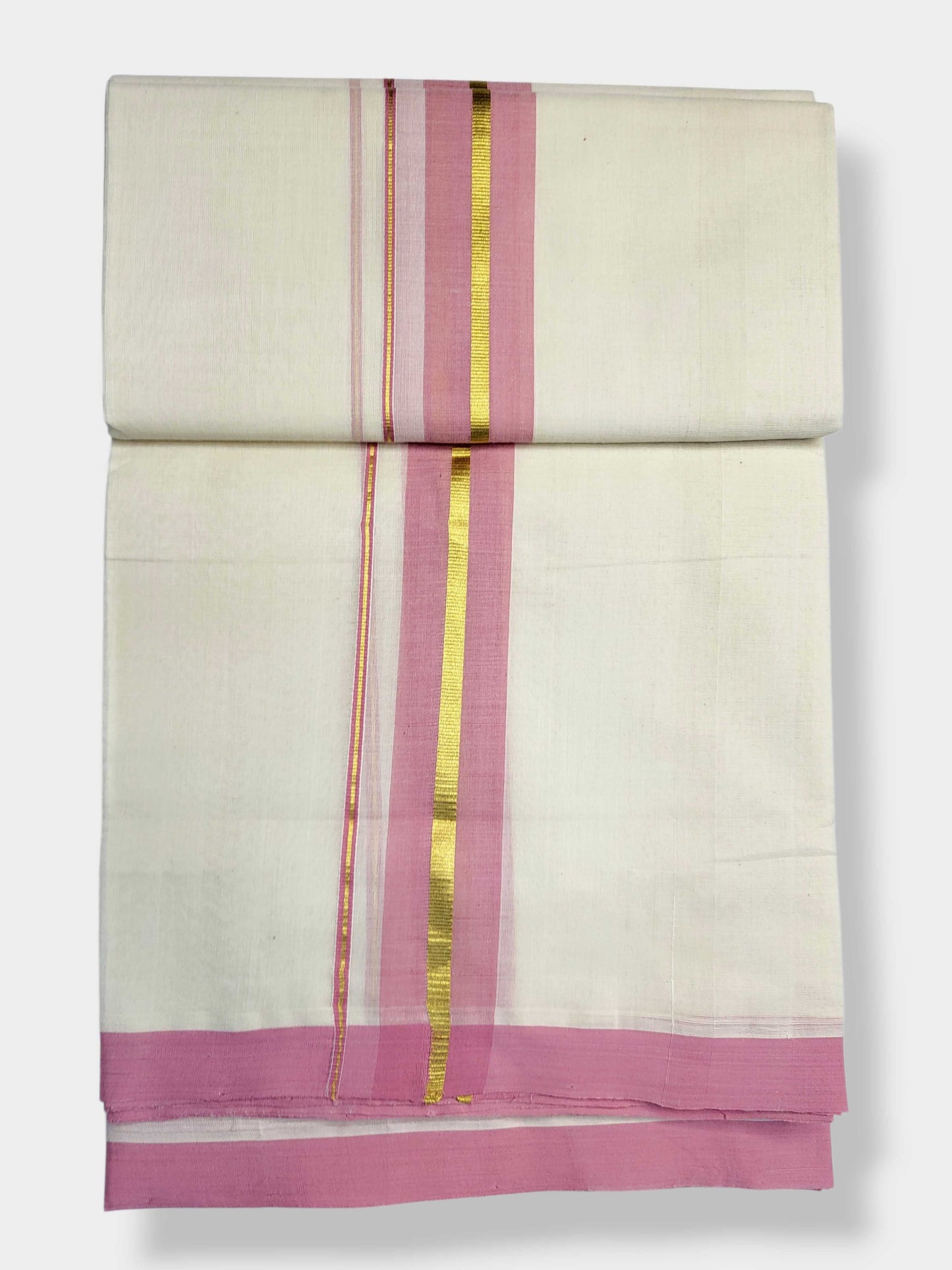 Kerala Balaramapuram Pure Cotton Handloom Mundu/Dhoti