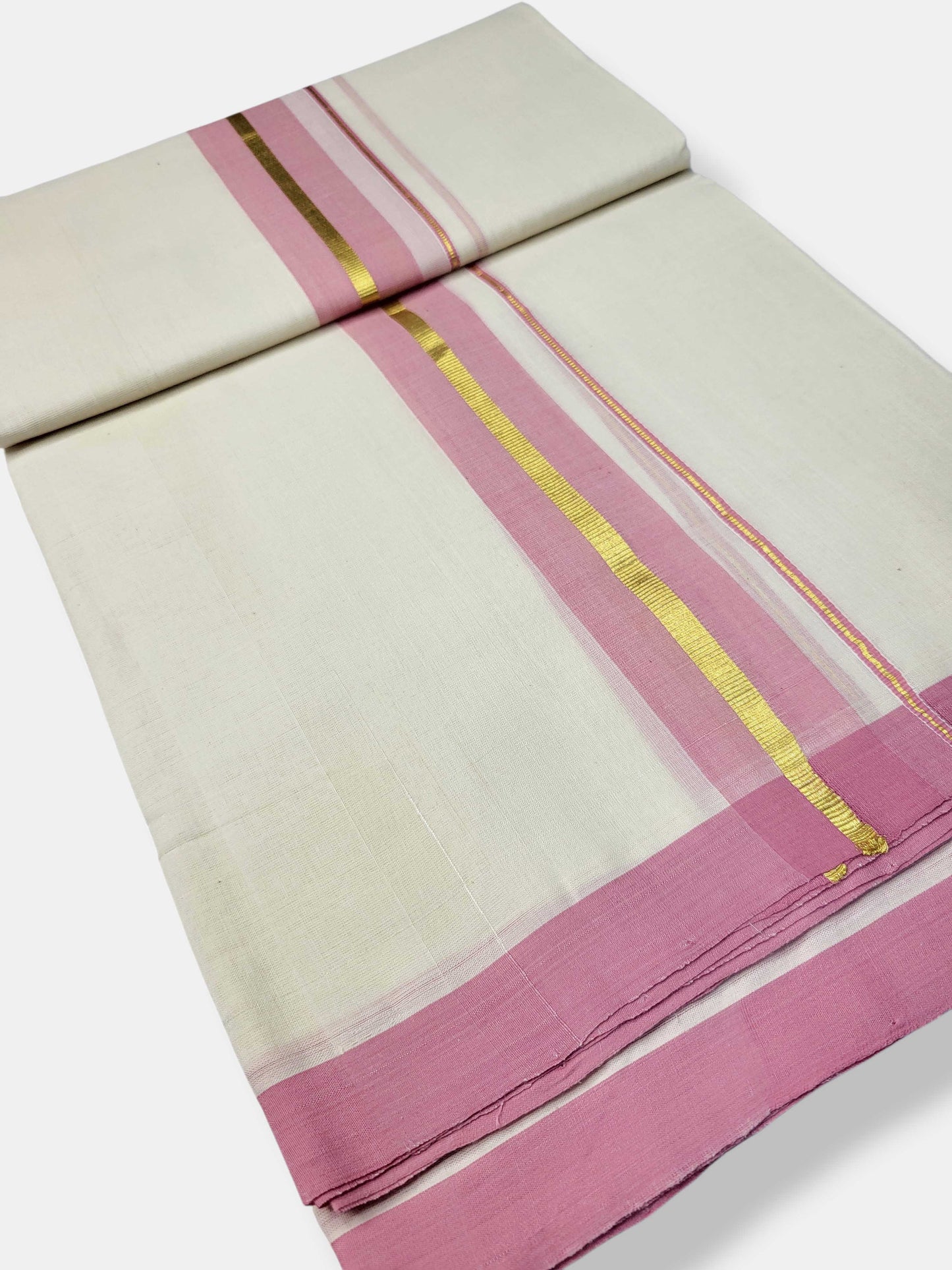 Kerala Balaramapuram Pure Cotton Handloom Mundu/Dhoti