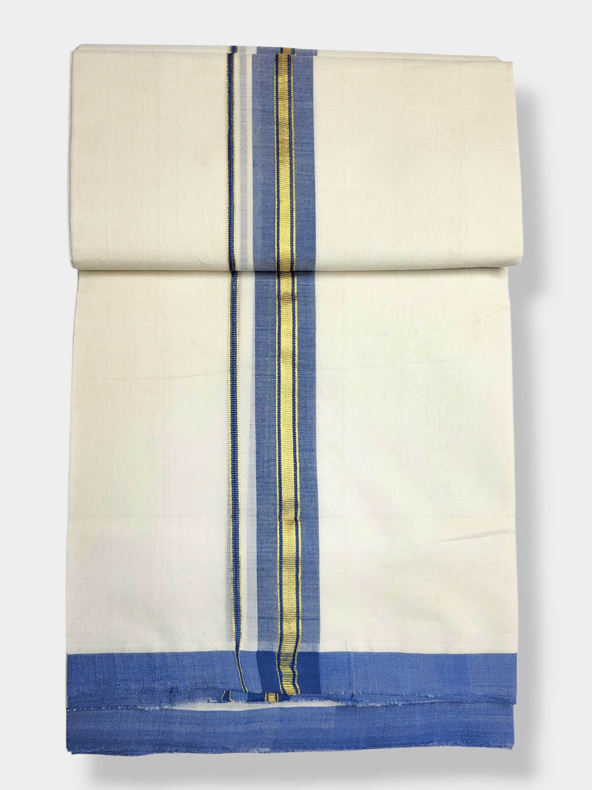 Kerala Balaramapuram Pure Cotton Handloom Mundu/Dhoti