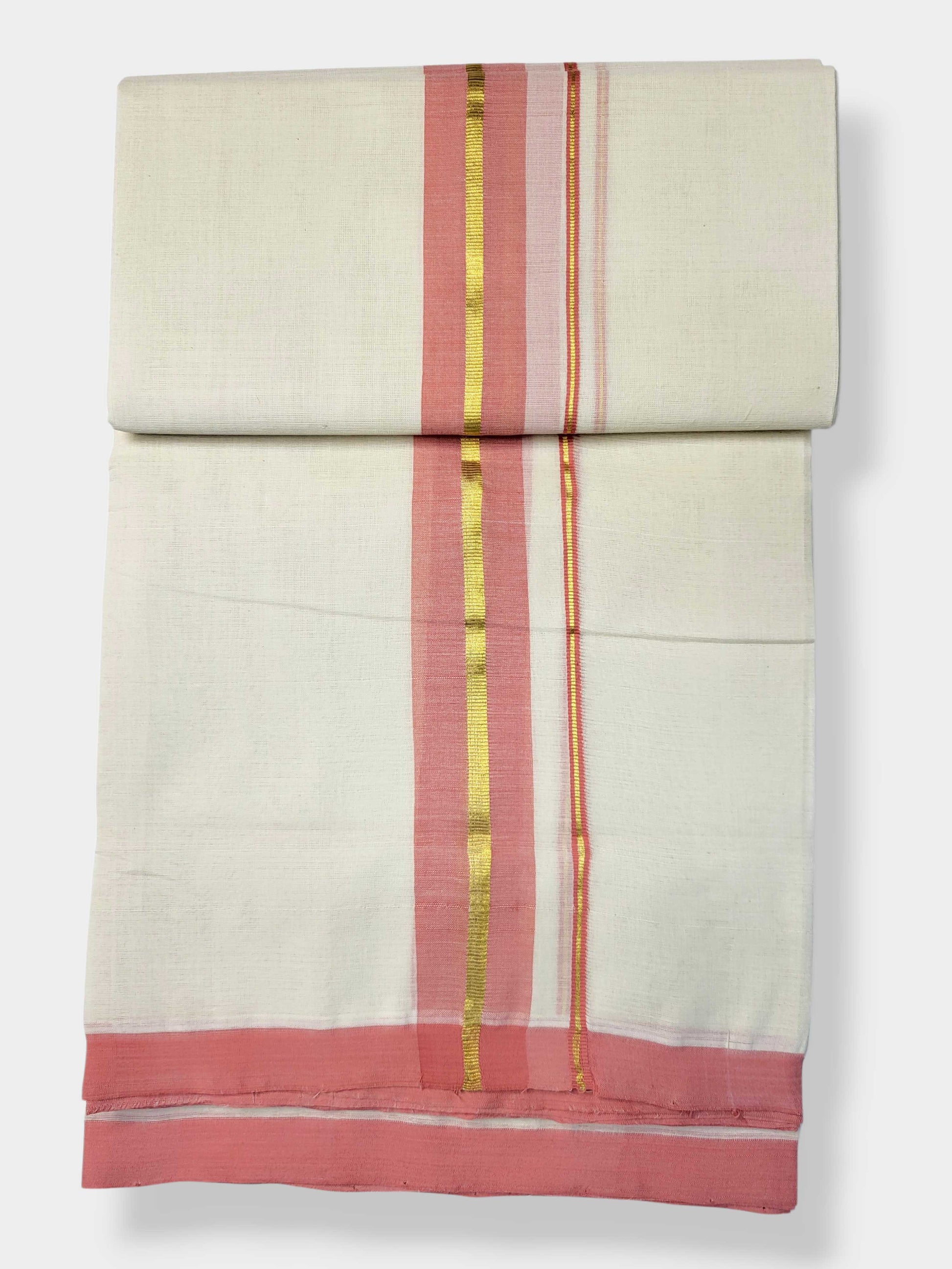 Kerala Balaramapuram Pure Cotton Handloom Mundu/Dhoti