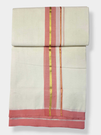 Kerala Balaramapuram Pure Cotton Handloom Mundu/Dhoti