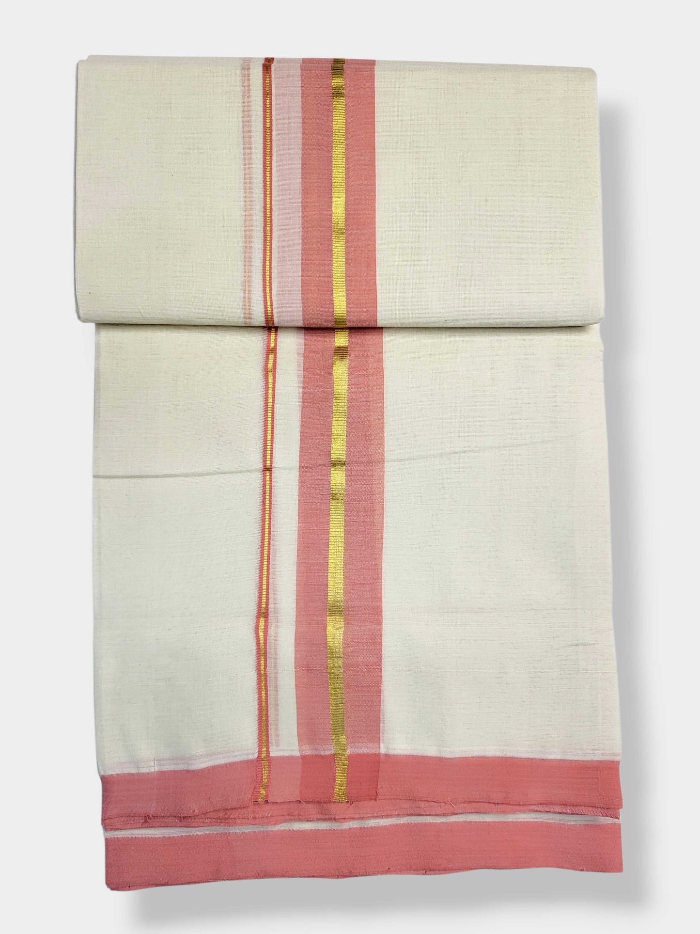 Kerala Balaramapuram Pure Cotton Handloom Mundu/Dhoti