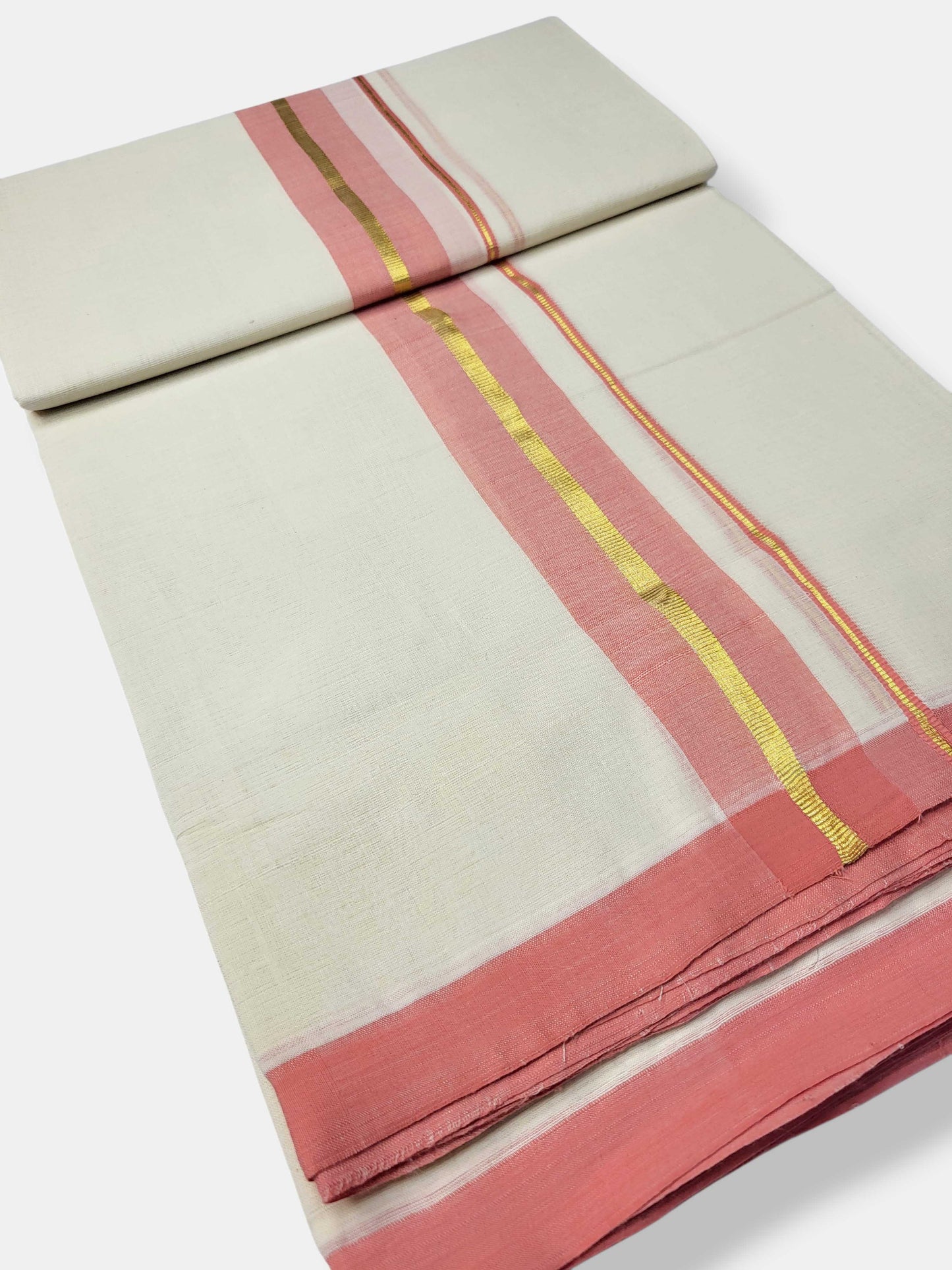 Kerala Balaramapuram Pure Cotton Handloom Mundu/Dhoti