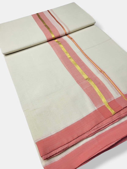 Kerala Balaramapuram Pure Cotton Handloom Mundu/Dhoti