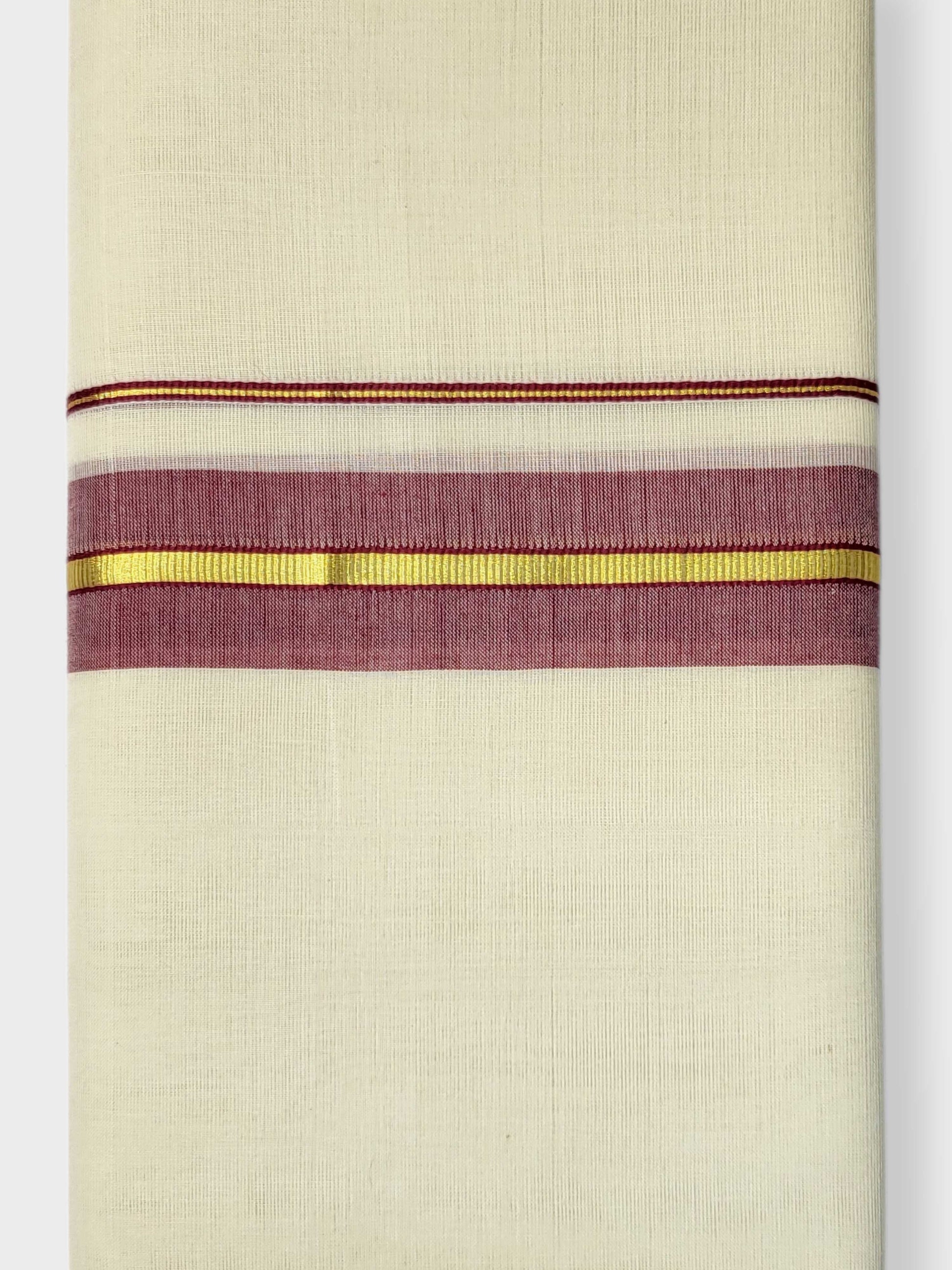 Kerala Balaramapuram Pure Cotton Handloom Mundu/Dhoti