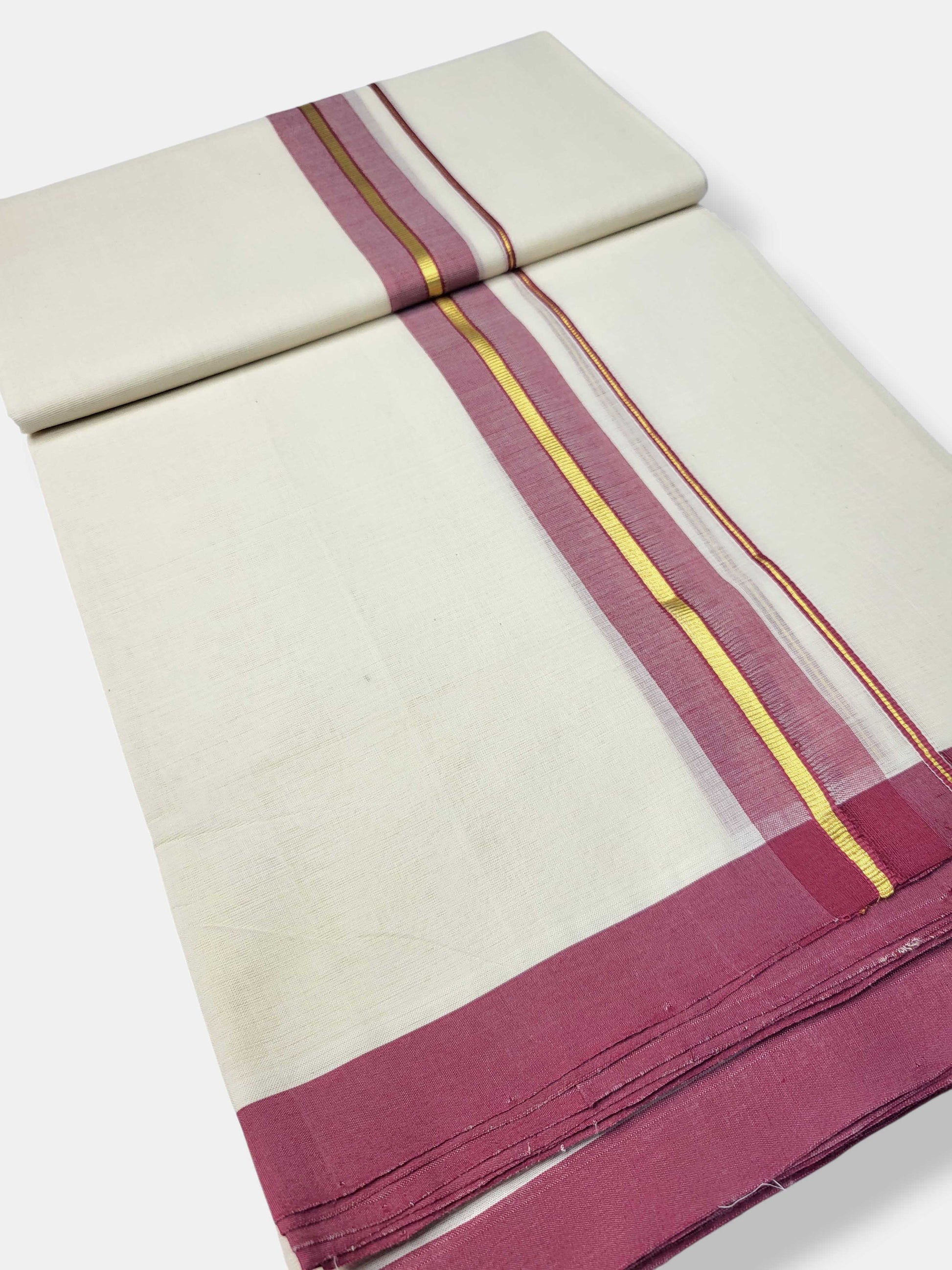 Kerala Balaramapuram Pure Cotton Handloom Mundu/Dhoti