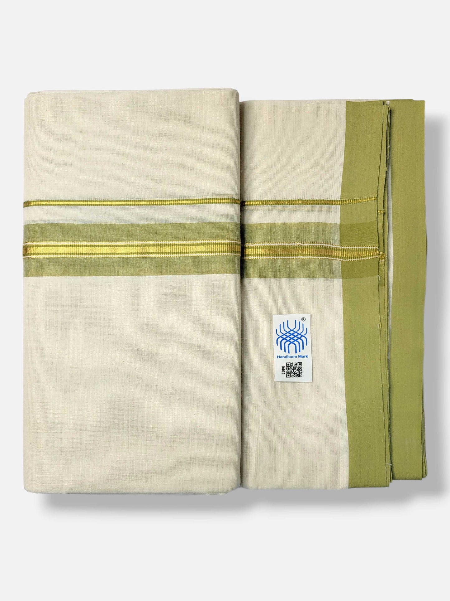 Kerala Balaramapuram Pure Cotton Handloom Mundu/Dhoti