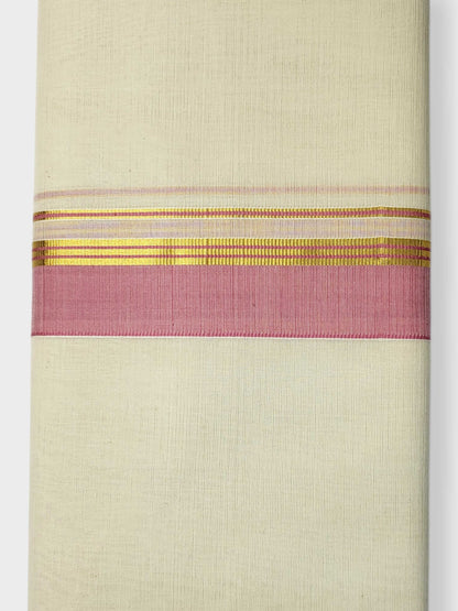 Kerala Balaramapuram Pure Cotton Handloom Mundu/Dhoti