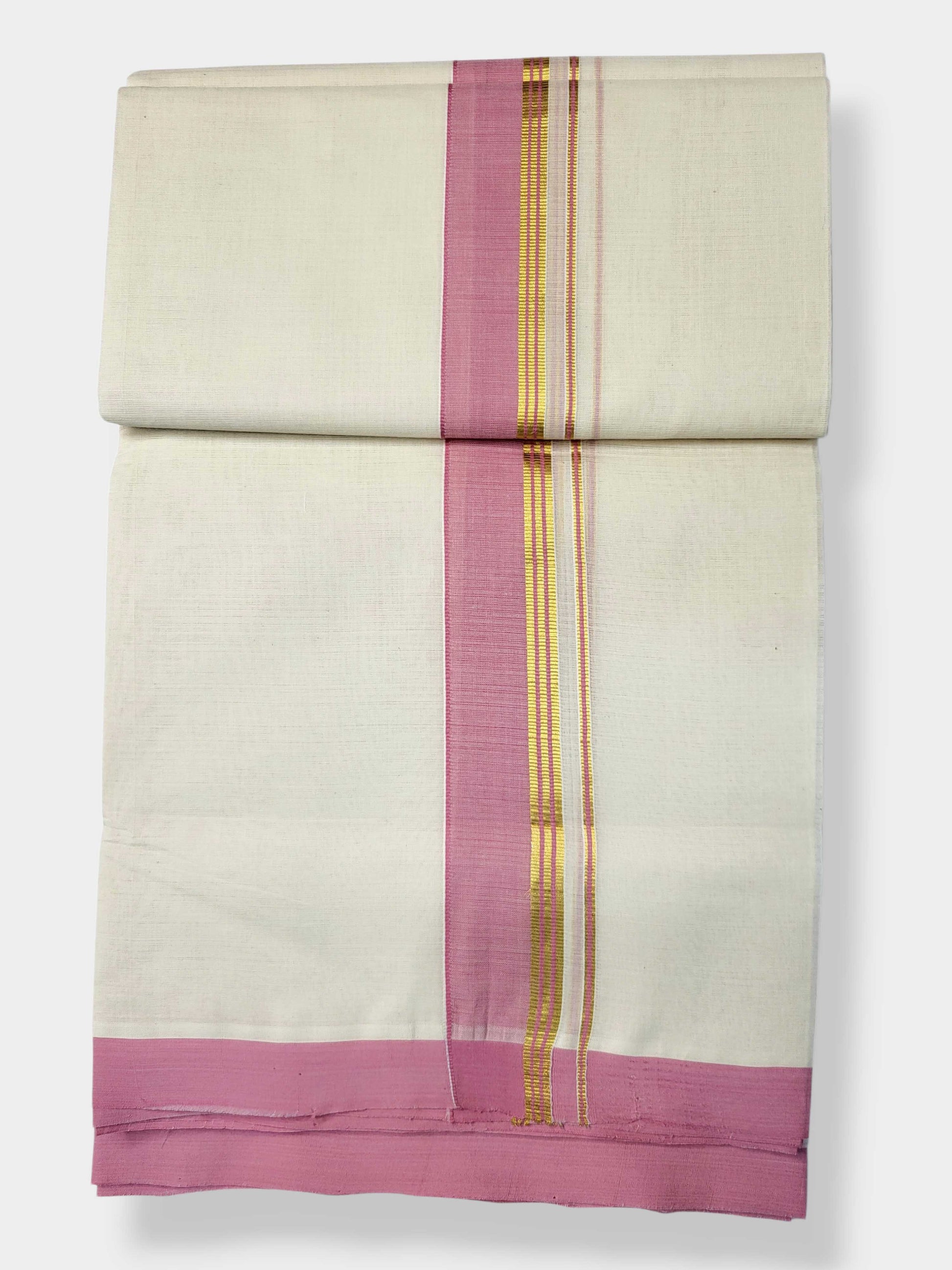 Kerala Balaramapuram Pure Cotton Handloom Mundu/Dhoti