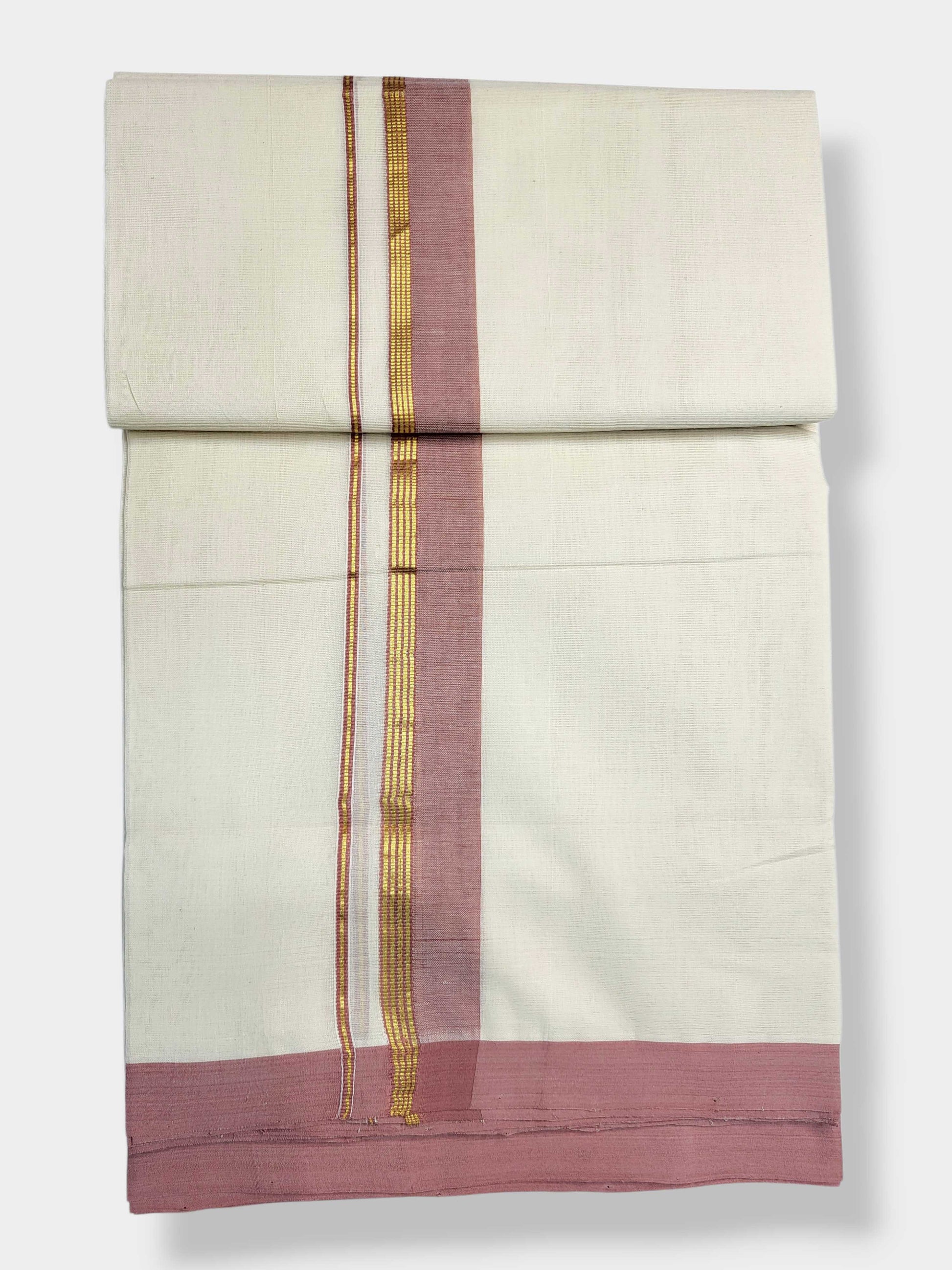 Kerala Balaramapuram Pure Cotton Handloom Mundu/Dhoti