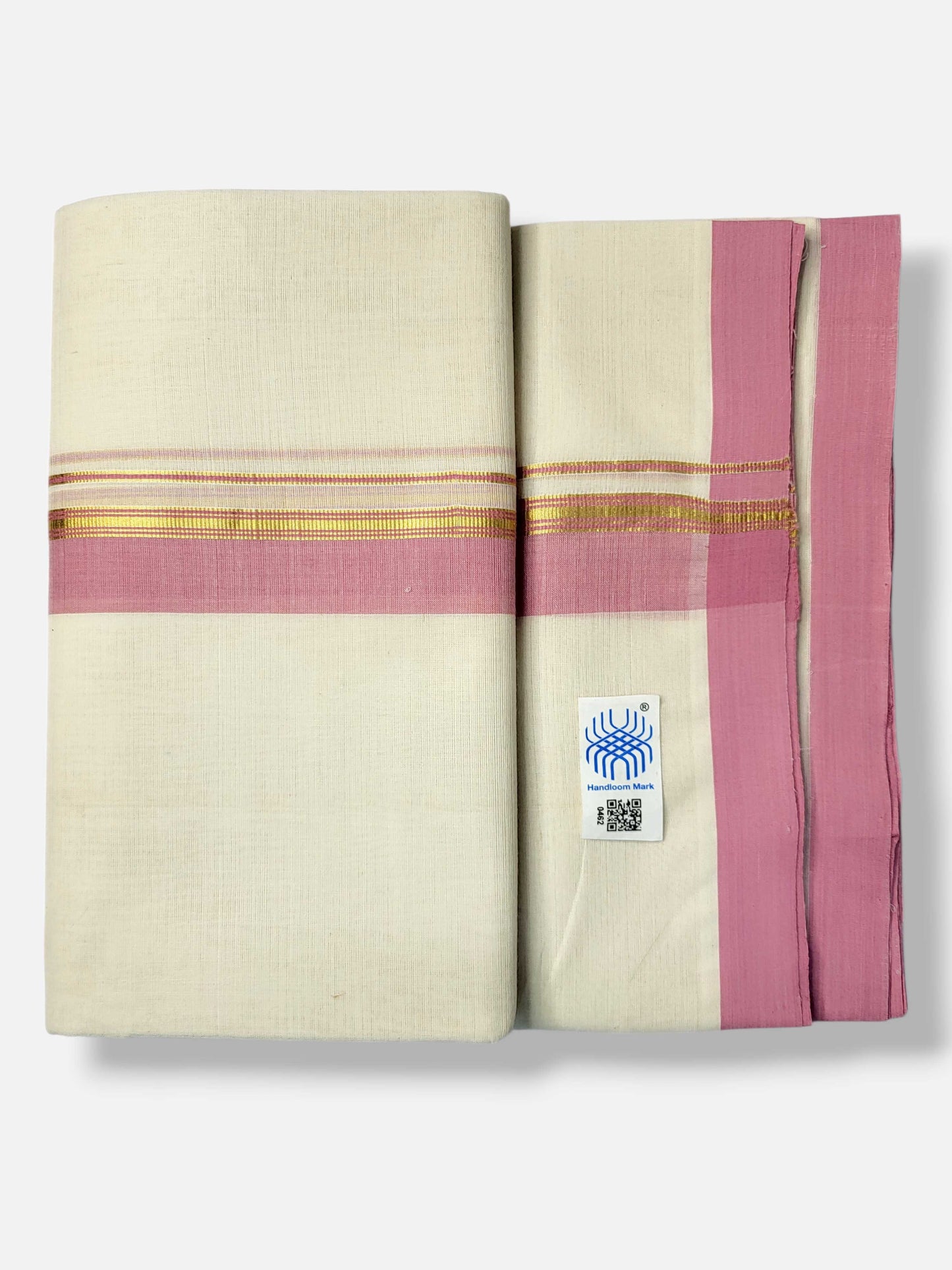 Kerala Balaramapuram Pure Cotton Handloom Mundu/Dhoti