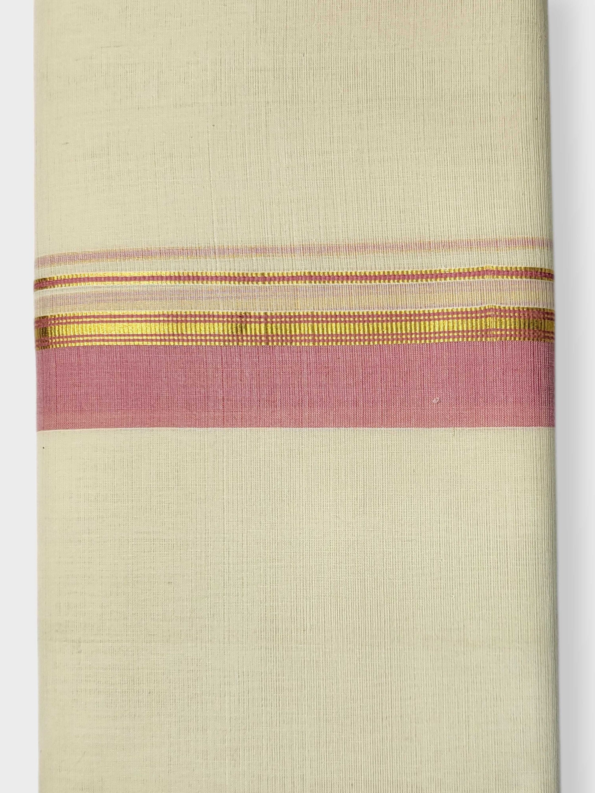 Kerala Balaramapuram Pure Cotton Handloom Mundu/Dhoti