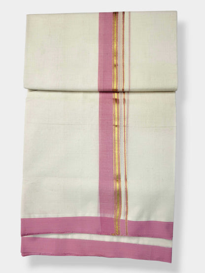 Kerala Balaramapuram Pure Cotton Handloom Mundu/Dhoti