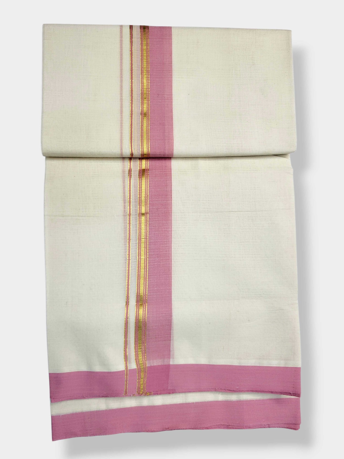 Kerala Balaramapuram Pure Cotton Handloom Mundu/Dhoti