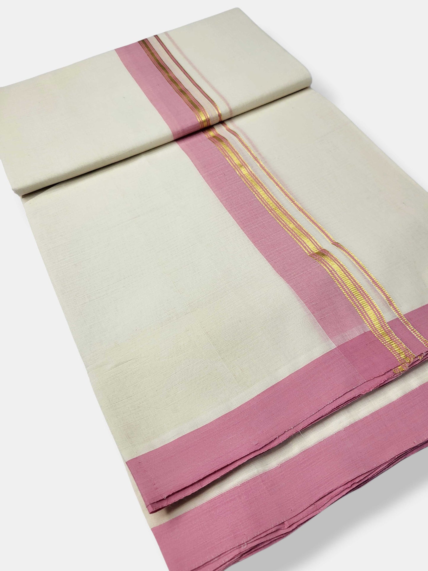 Kerala Balaramapuram Pure Cotton Handloom Mundu/Dhoti