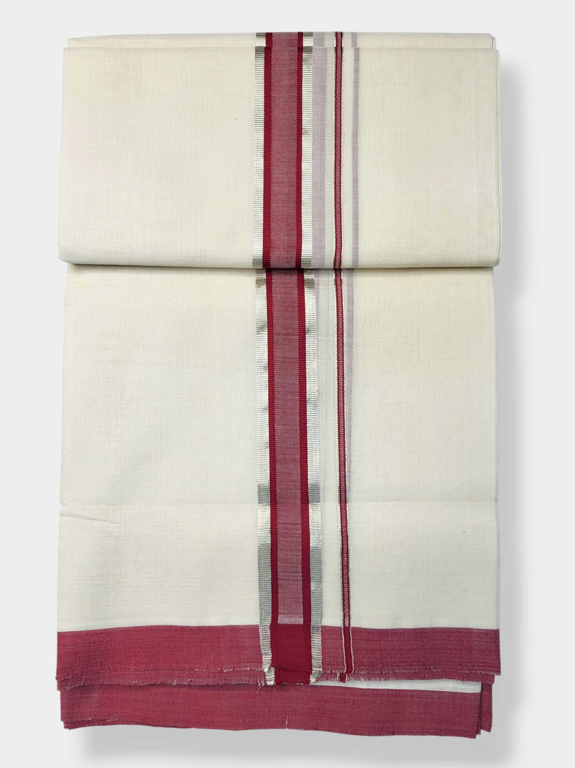 Kerala Balaramapuram Pure Cotton Handloom Mundu/Dhoti