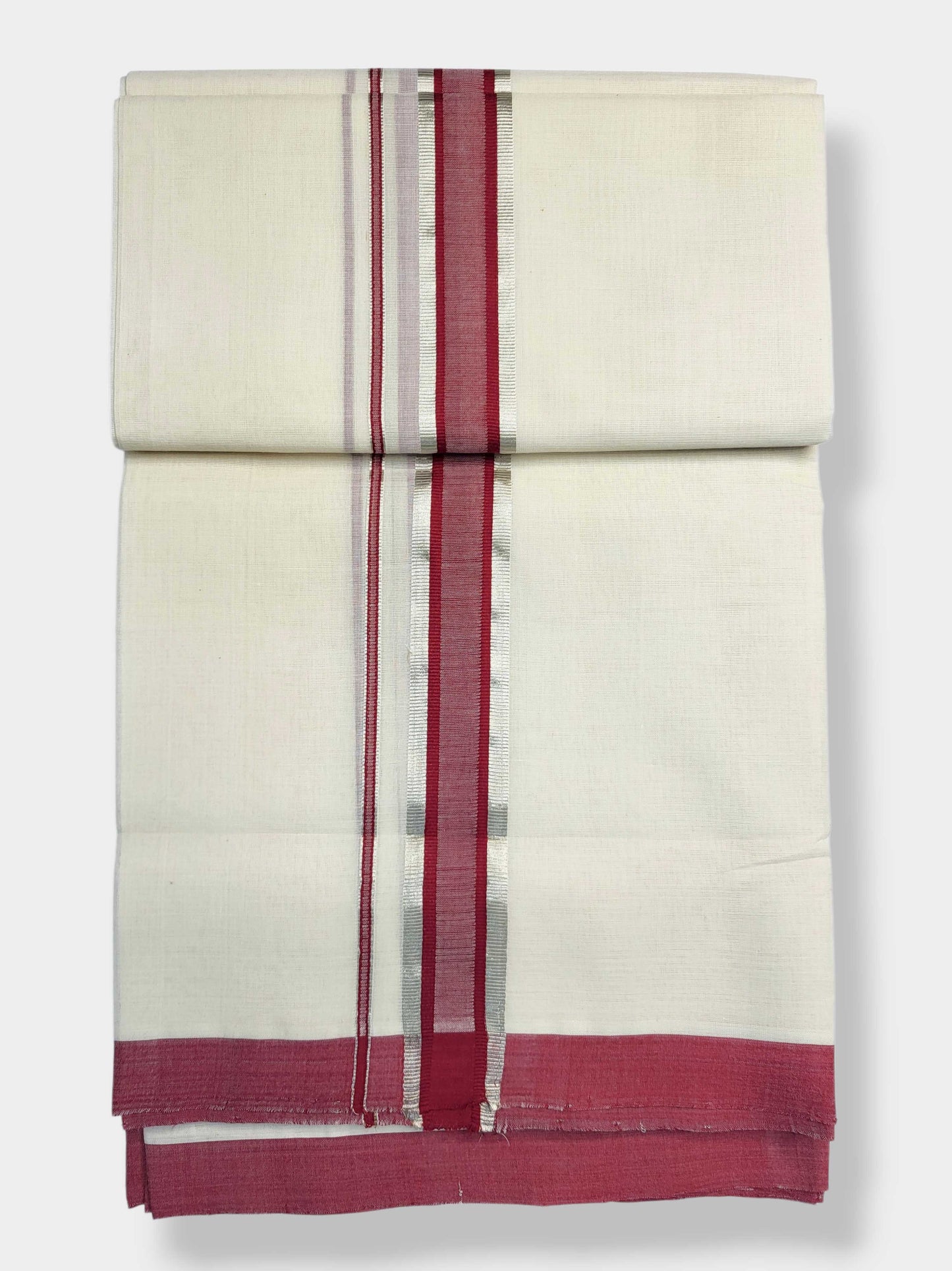 Kerala Balaramapuram Pure Cotton Handloom Mundu/Dhoti