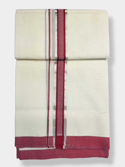 Kerala Balaramapuram Pure Cotton Handloom Mundu/Dhoti
