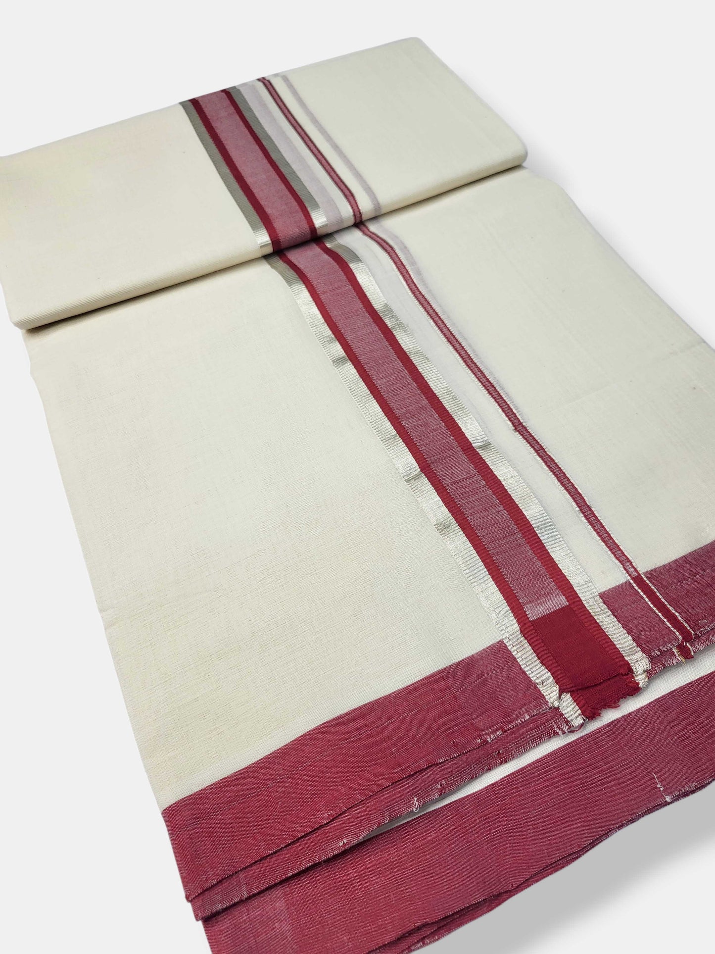 Kerala Balaramapuram Pure Cotton Handloom Mundu/Dhoti