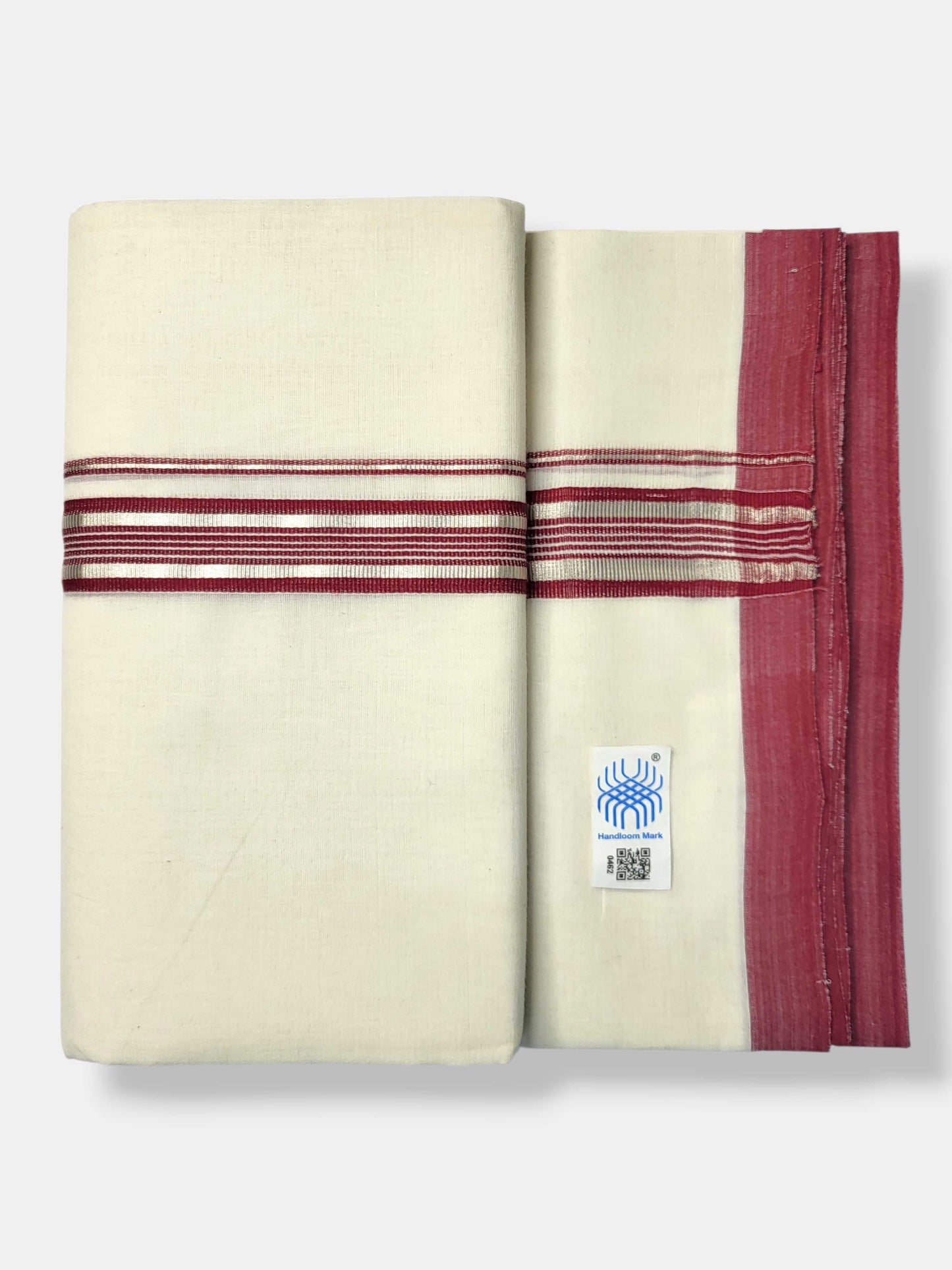 Kerala Balaramapuram Pure Cotton Handloom Mundu/Dhoti