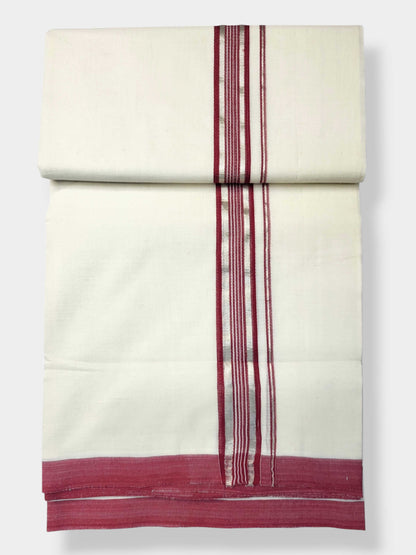 Kerala Balaramapuram Pure Cotton Handloom Mundu/Dhoti