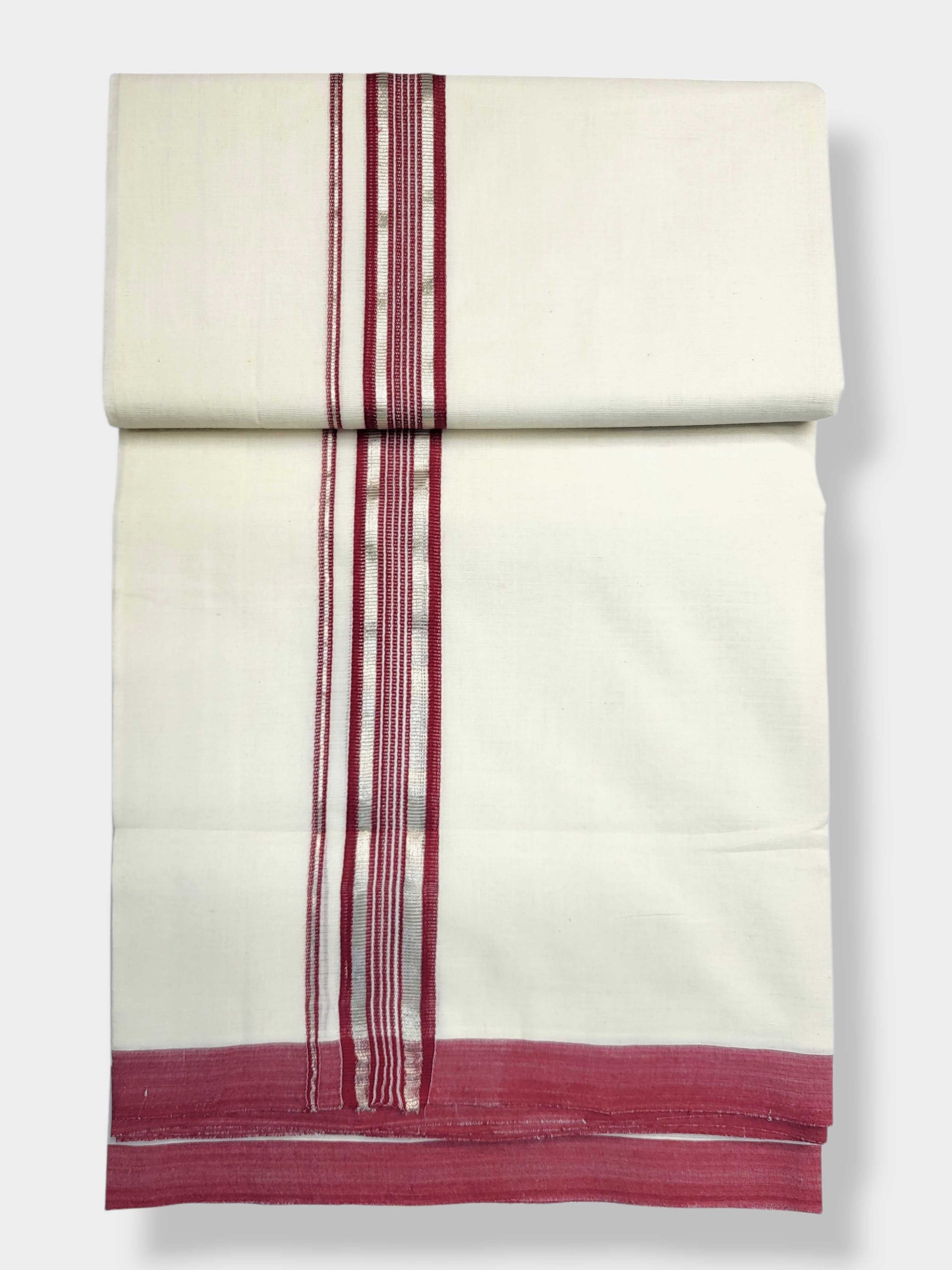 Kerala Balaramapuram Pure Cotton Handloom Mundu/Dhoti