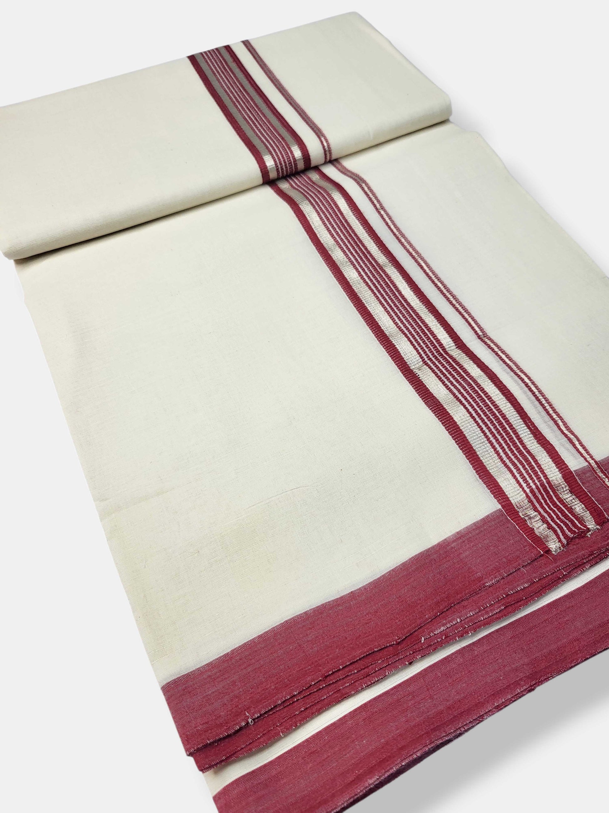 Kerala Balaramapuram Pure Cotton Handloom Mundu/Dhoti