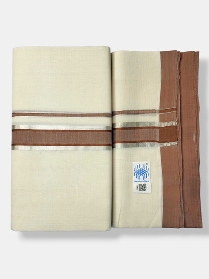 Kerala Balaramapuram Pure Cotton Handloom Mundu/Dhoti