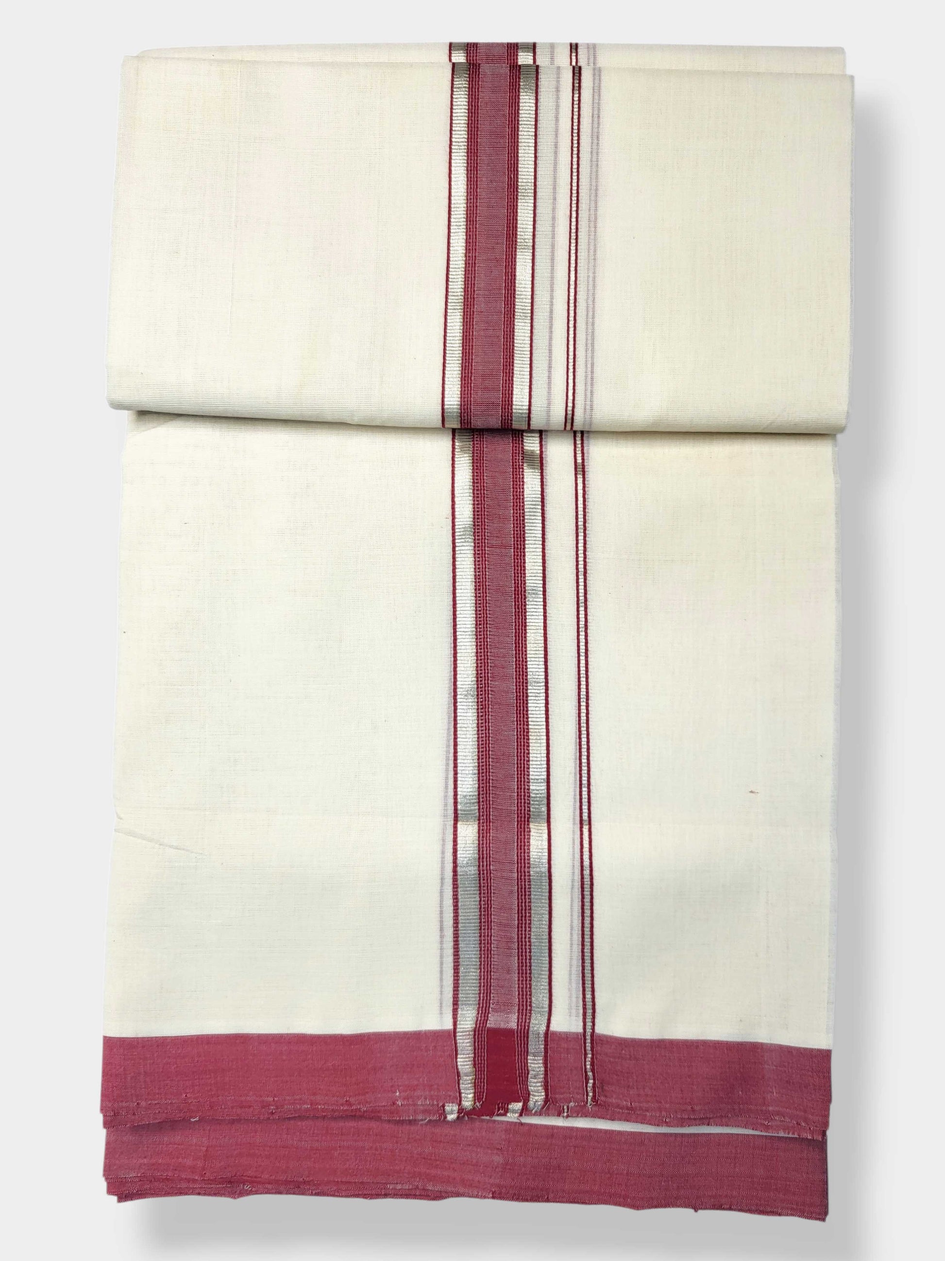 Kerala Balaramapuram Pure Cotton Handloom Mundu/Dhoti