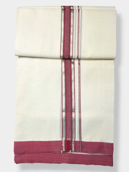 Kerala Balaramapuram Pure Cotton Handloom Mundu/Dhoti