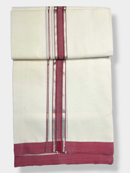 Kerala Balaramapuram Pure Cotton Handloom Mundu/Dhoti