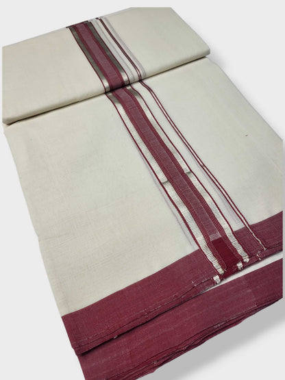 Kerala Balaramapuram Pure Cotton Handloom Mundu/Dhoti