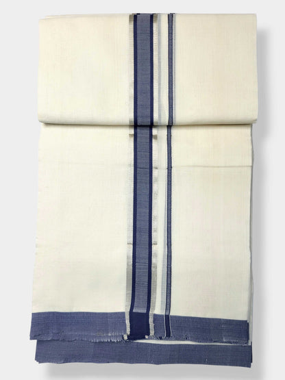 Kerala Balaramapuram Pure Cotton Handloom Mundu/Dhoti