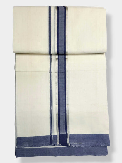 Kerala Balaramapuram Pure Cotton Handloom Mundu/Dhoti