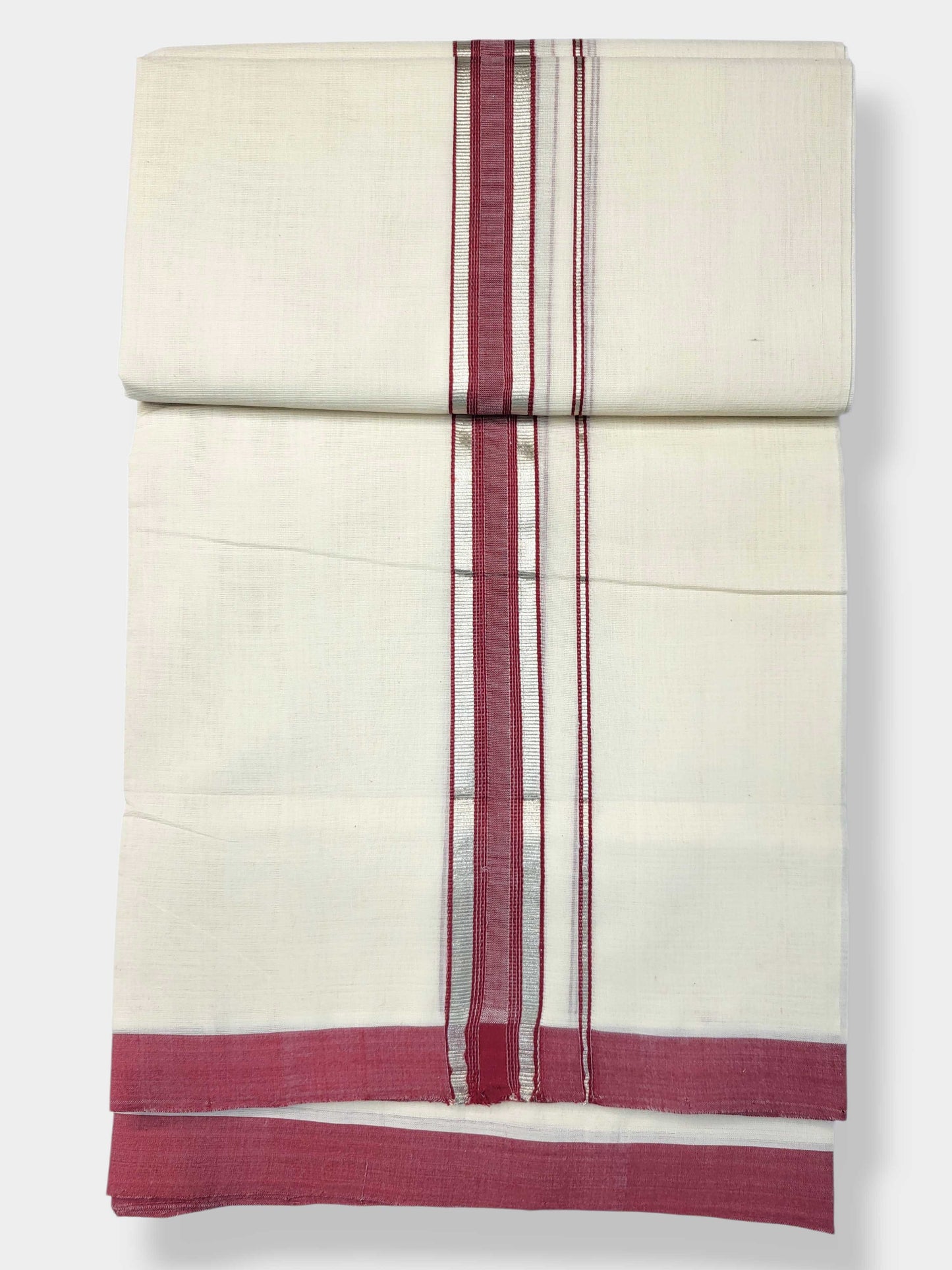 Kerala Balaramapuram Pure Cotton Handloom Mundu/Dhoti