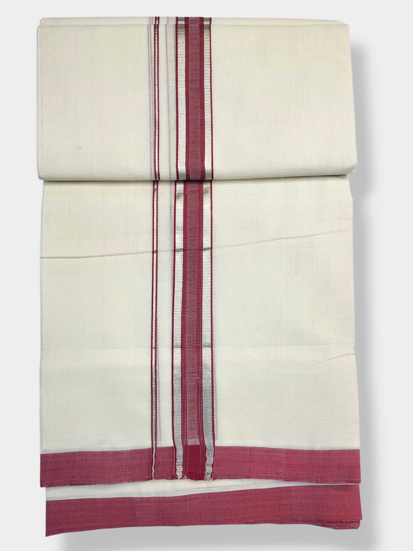Kerala Balaramapuram Pure Cotton Handloom Mundu/Dhoti