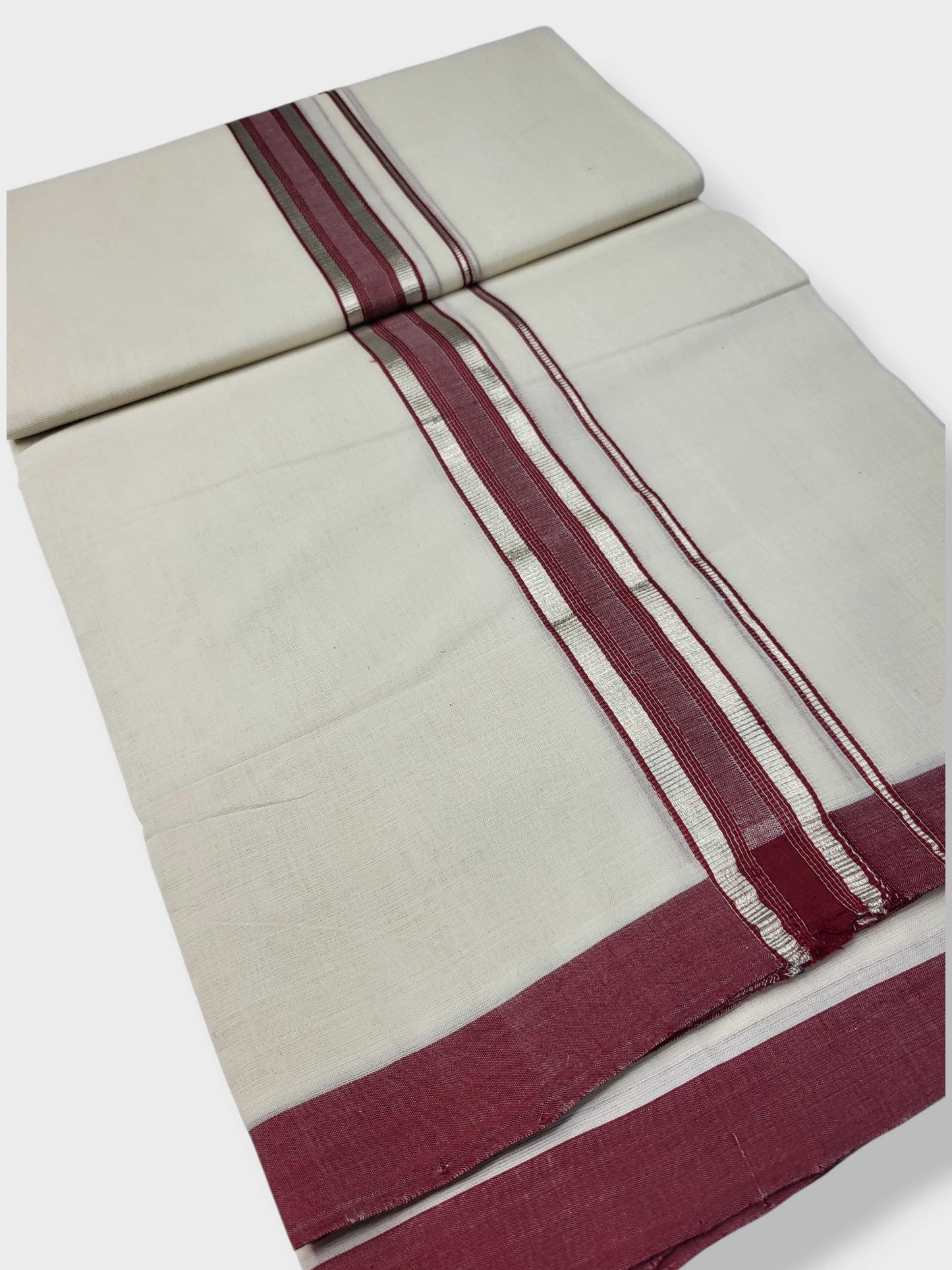 Kerala Balaramapuram Pure Cotton Handloom Mundu/Dhoti