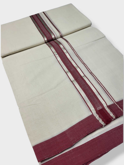 Kerala Balaramapuram Pure Cotton Handloom Mundu/Dhoti