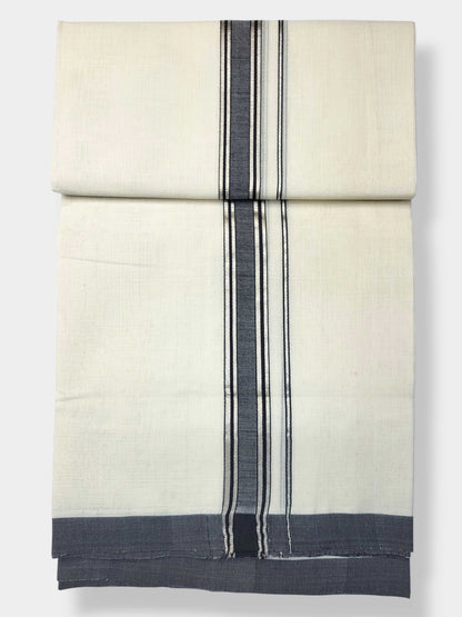 Kerala Balaramapuram Pure Cotton Handloom Mundu/Dhoti