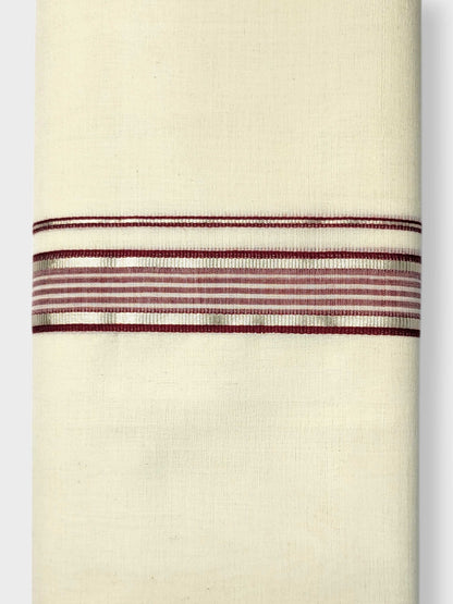 Kerala Balaramapuram Pure Cotton Handloom Mundu/Dhoti
